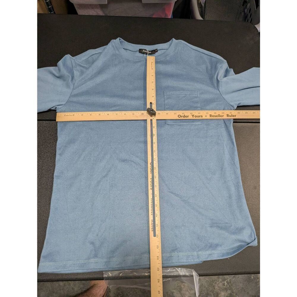NWT Automet Long Sleeve Pocket Tee in a blue-grey Women's Large - Picture 7 of 7